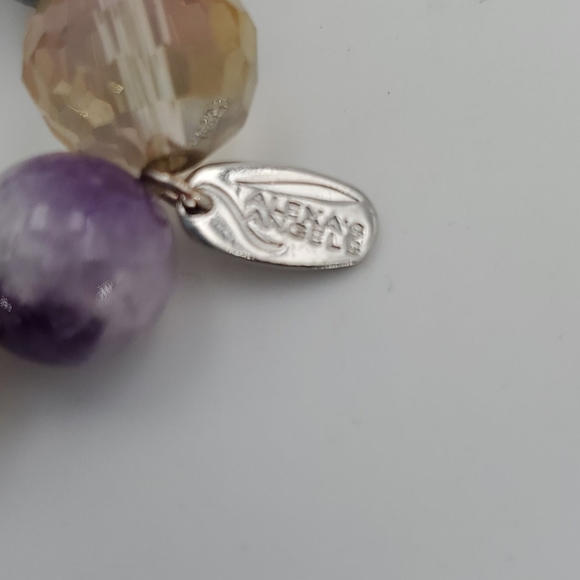 Alexa's Angels Purple Amethyst Stretch Bracelet - Picture 6 of 6